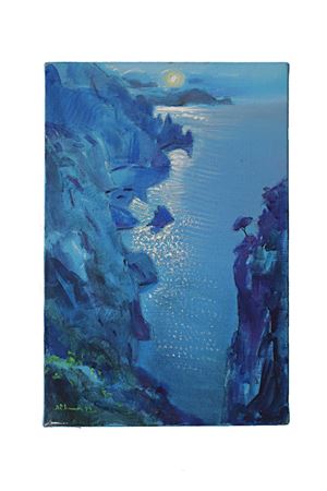 Panoramic viewpoint of Capri by night Antonio Palomba | GROTTABIANCABIANCO